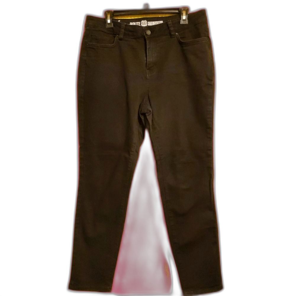 Black Route 66 Skinny Jeans Size 14